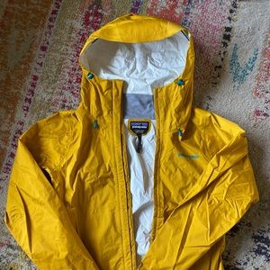 Yellow Patagonia Rain Jacket